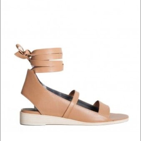 Tibi Ellison black lace up leather sandals - Picture 4 of 9